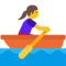 Woman Rowing Boat emoji on Google